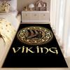Viking Ship Pattern Rug with Celtic Design Suitable for use as an anti-slip game mat for living room and bedroom sofas
