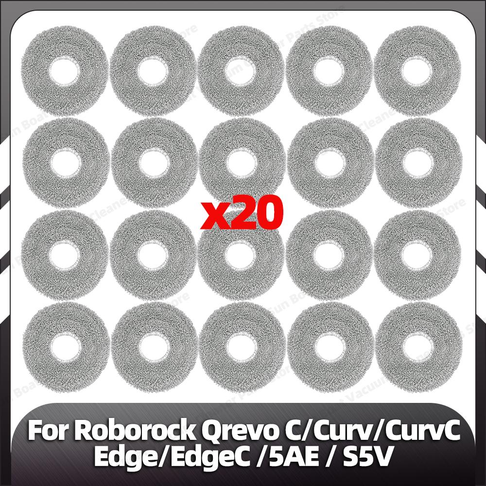 Compatible for Roborock Qrevo C / Curv / CurvC / Edge / EdgeC / 5AE / S5V Main Side Brush HEPA Filter Mop Pad Dust Bag Parts