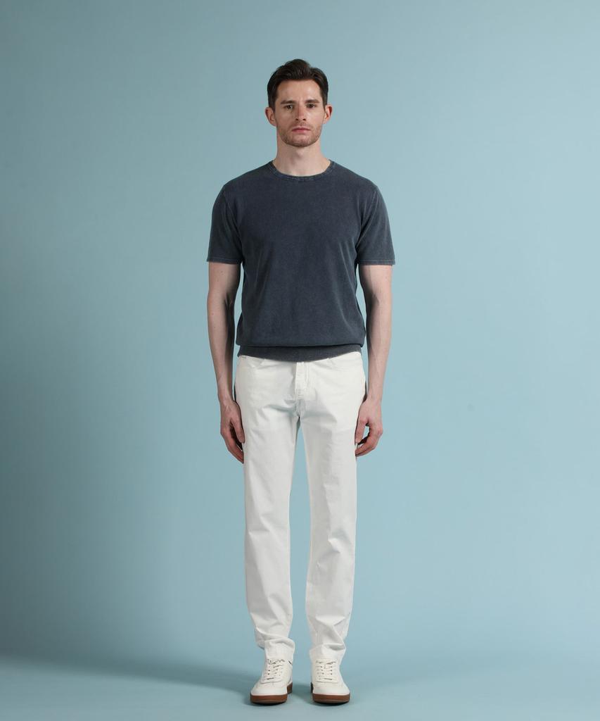 PANICALE Blue Vintage Washed Round Knit (Type A)