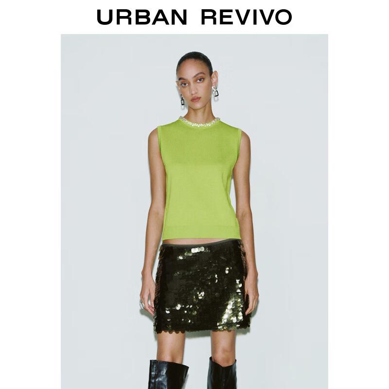 UR Women's Rhinestone Embellished Knit Vest