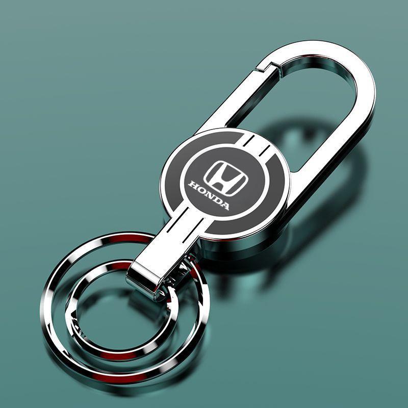 Fashion Metal Car Emblem Keychain Keyring Key Pendants for Honda Civic Accord Fit City Vezel CRV Odyssey Jazz Prelude Insight IP8