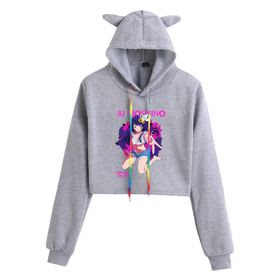 2023 Oshi No Ko Starry Child Cat Ear Anime Hoodie
