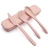Tragbares Besteck Kinderbesteck Reise Camping Geschirr Set Messer Gabel Löffel Geschirr Set Weizen Geschirr Set Mit Box