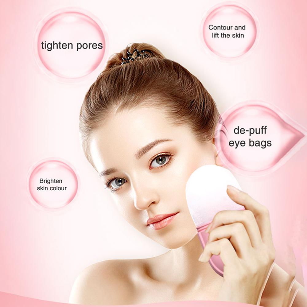 Silicone Massage Ice Cube Mold Facial Ice Contour Roller Face Skin Care