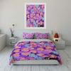 Colorful Heart-Themed Pattern Design Perfect For Valentine'S Day Exquisite Three-Piece Bedding Set Gift For Kids And Adults