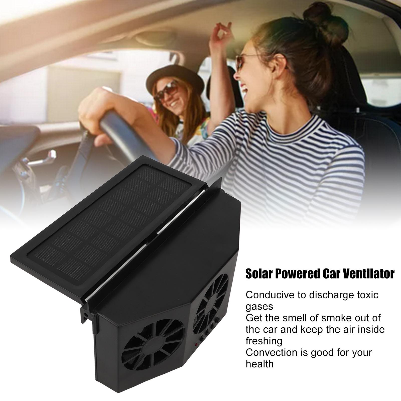 

1.5W Solar Powered Car Ventilator 3 Holes Car Exhaust Fan Vehicle Circulation Fan