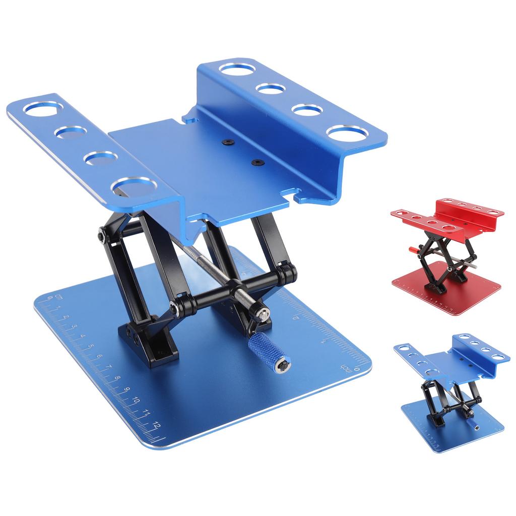 RC Car Work Stand Simulation Metal RC Repair Workstation Support Elevating Platform Rotatable for 1: