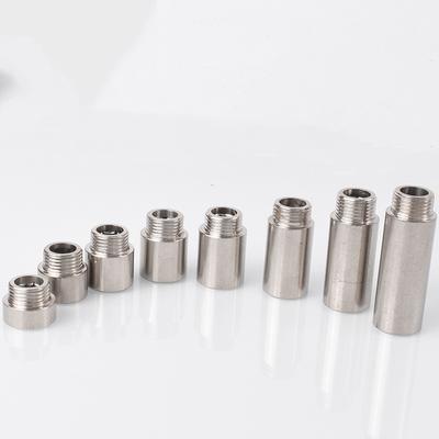 Brass 1/2 " Female To Male Stainless Steel Thickened Extension Joint Lengthened Hexagonal Extension Direct Chrome Plating Brass
