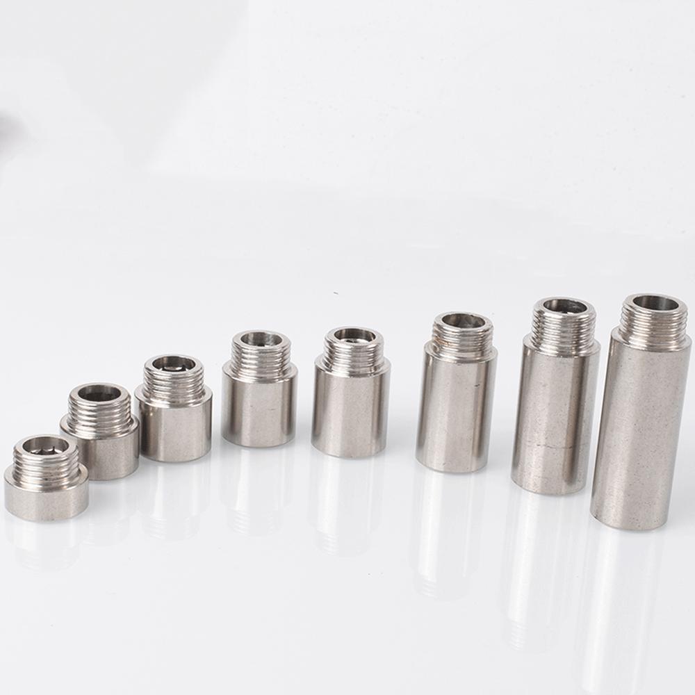 Brass 1/2 " Female To Male Stainless Steel Thickened Extension Joint Lengthened Hexagonal Extension Direct Chrome Plating Brass