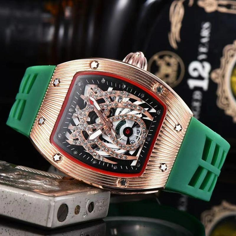 

Business fashion transparent alloy watch case European and American pointer quartz watch