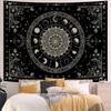 Mandala Moon Tapestry Boho Tapestry for Bedroom Black Tapestries Wall Hanging Living Room Wall Art and Home Decor
