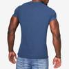 Herren Sommer Einfarbig Kurzarm Henley T-Shirt, Europäisch Amerikanisch Rundhals Pullover Knopf Lässig T-Shirt