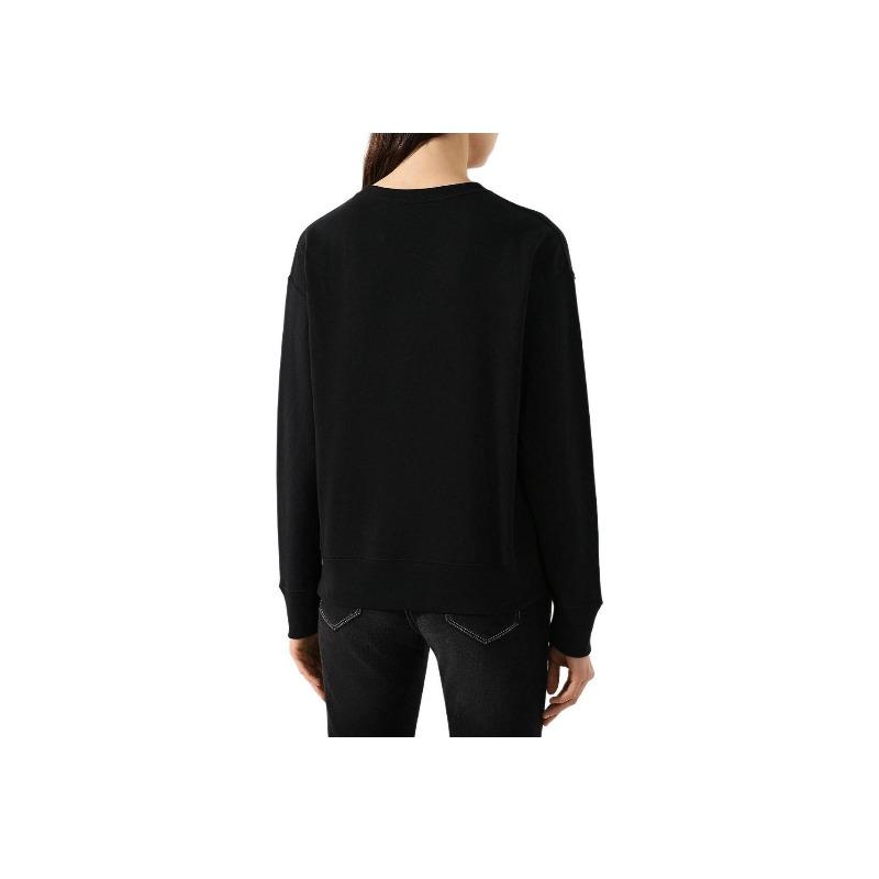 Ralph Lauren Bärenmuster Rundhals Langarm Sweatshirt Damen Schwarz 211782886-001