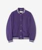 Lady Volume 60102 Boxy Fit Wool Varsity Jumper_Purple