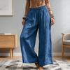 Dámské kalhoty Jednobarevné Široké kalhoty s elastickým pasem Jaro Podzim Ležérní Dlouhé kalhoty Práce Cestování Denní nošení