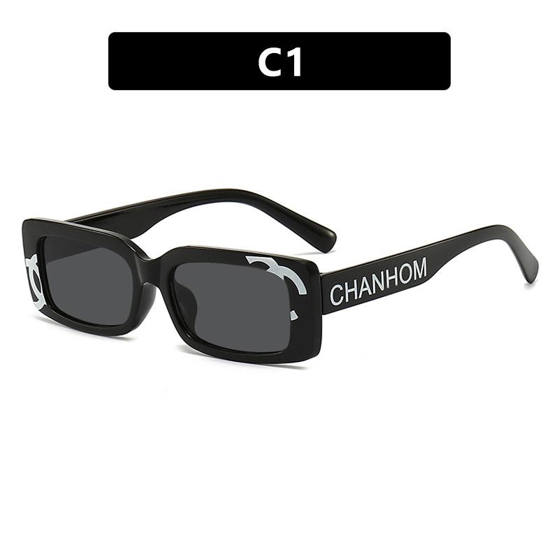 High Quality Printed letters small frame square sunglasses new retro sunglasses ladies Korean trend sunglasses fashion wear street shooting