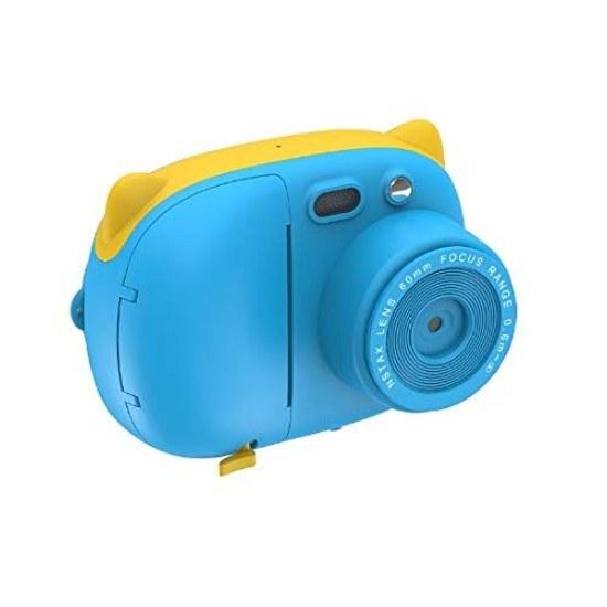 Multifunction Instant Camera AMKOV Paint Toy Kids Blue