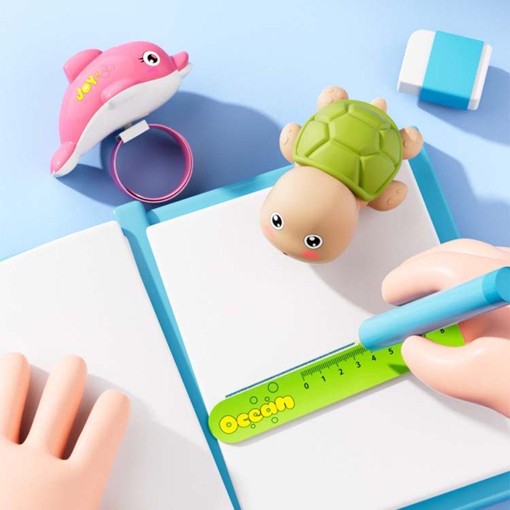 Squirt Function Wrist Water Toy Cute Design Dolphin Press Type Toy Turtle Squirt Toy  Bath Time