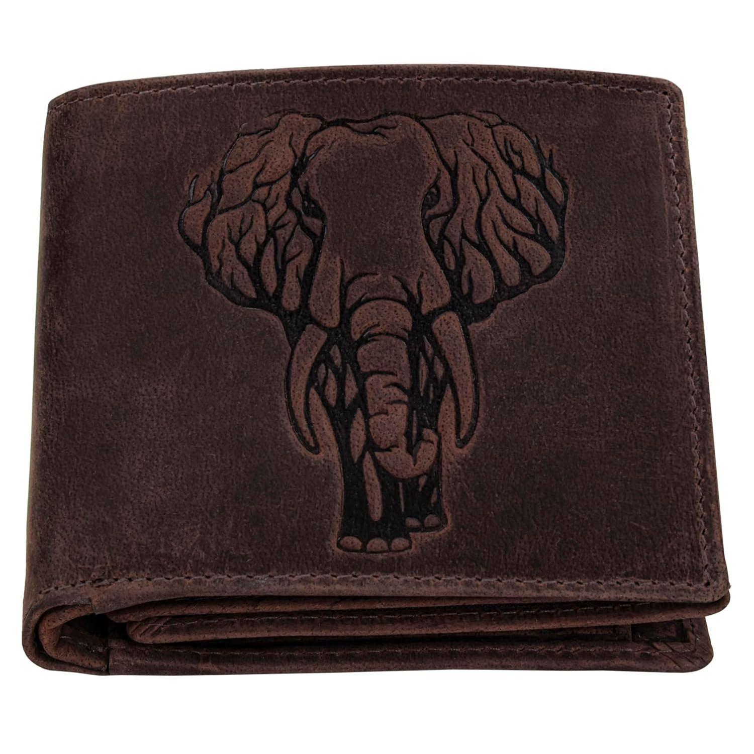 

Мужской кожаный кошелек Zeus Vintage Bi-Fold, 6 отделений для карт