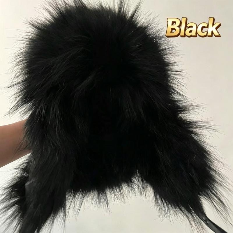 Ear Flap Winter Hat for Women, Men, with Wind Prevent Design, Plush Faux Furs Trim and Coverage Thicken Liner Hat for Daily and Cold Weather