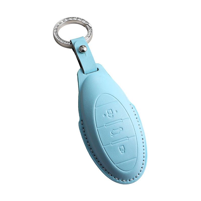 Creative Buckle Car Key Case for FAW Bestune T77, T99, B70, T55, T33 - Full Wrap Shell for Men & Women