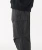 MUSINSA STANDARD Cotton Wide Side Zipper Cargo Pants [Dark Gray]