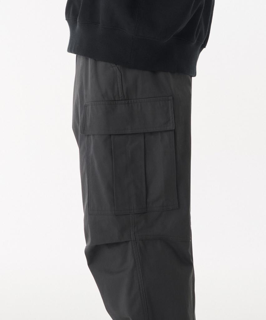 MUSINSA STANDARD Cotton Wide Side Zipper Cargo Pants [Dark Gray]