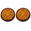 High-Visibility Circular Reflector for Trucks and Trailers - Pack of 2