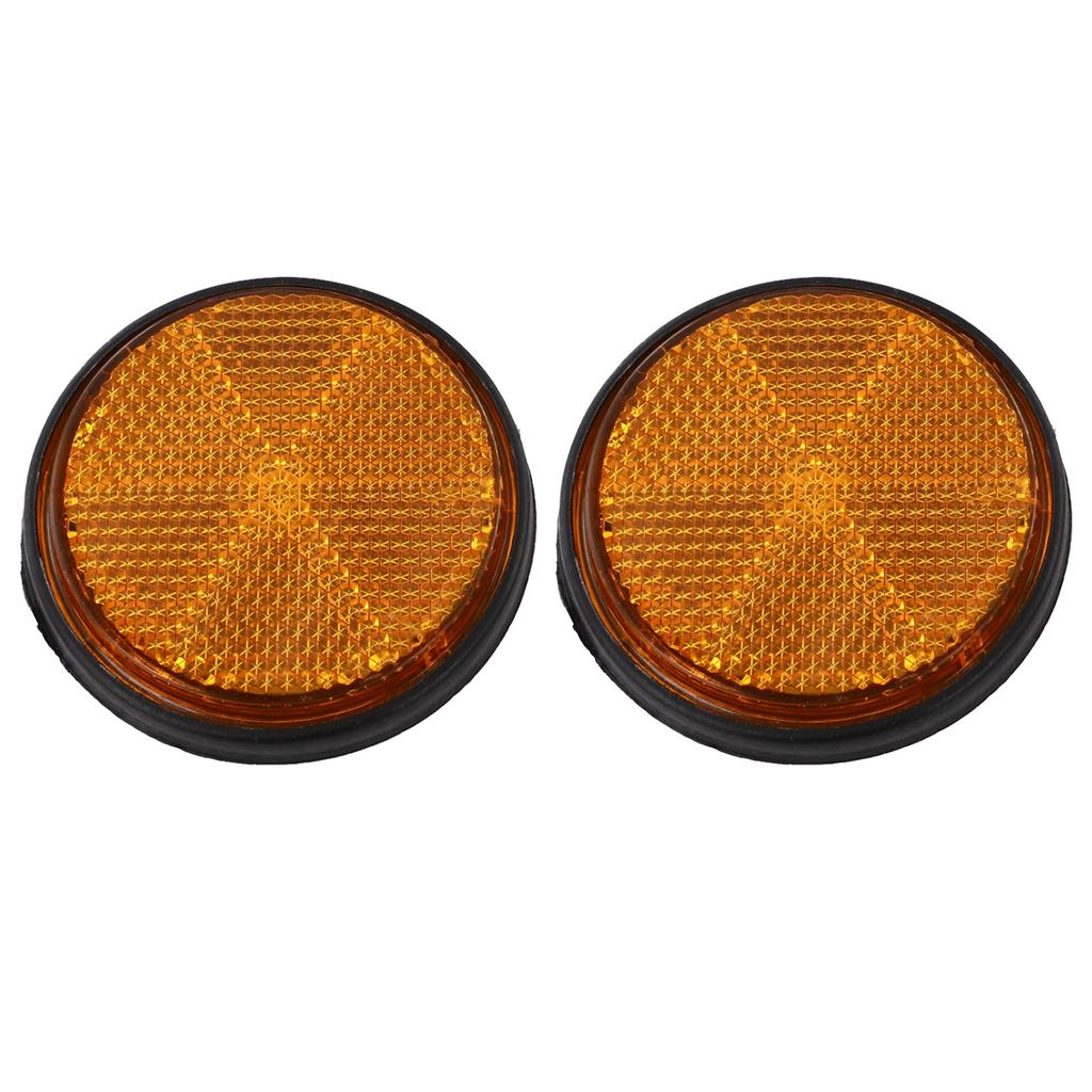 High-Visibility Circular Reflector for Trucks and Trailers - Pack of 2