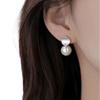 925 Sterling Silver Pearl Earrings, Elegant Minimalist Style, Women's Fashion Jewelry Gift
