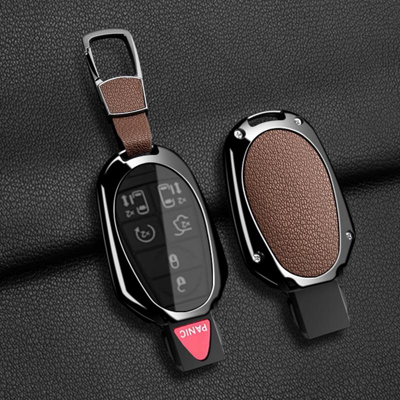 Car Fob Key Case Cover Holder Chain For Jeep Commander Dodge Grand Caravan Chrysler Grand Voyager Town Country For Chrysler 300C