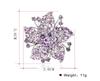 Delicate Rhinestone Bauhinia Flower Women's Brooch Pin Party Girls Clothing Ornament Accessories Gifts