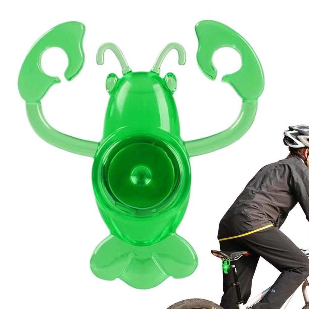 Lobster/Crab Shape LED Bike Rear Light Waterproof Bike Safety Warning Light  Night Cycling