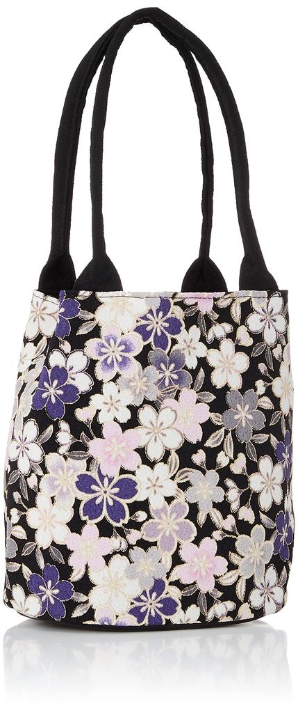 WAKOMONO Komon Kobo Drawstring Cherry Blossom Navy Blue [WAKOMONO KOMONKOBO] (0420) Bag, Design,