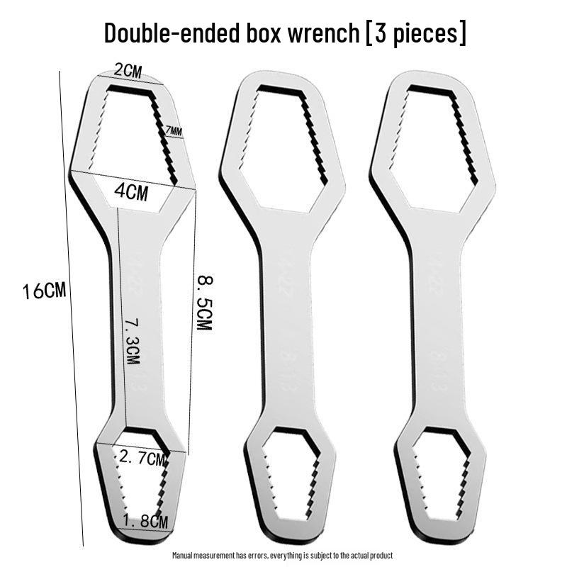 Universal Double-Headed Adjustable Plum Blossom Wrench Set