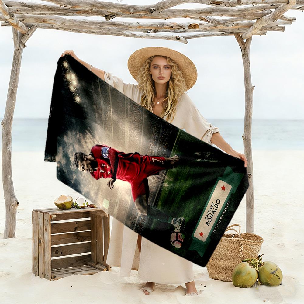 Champion's Glory Celebration Beach Towel Super Soft Microfiber Quickdry Fabric Comfortable Lightweight