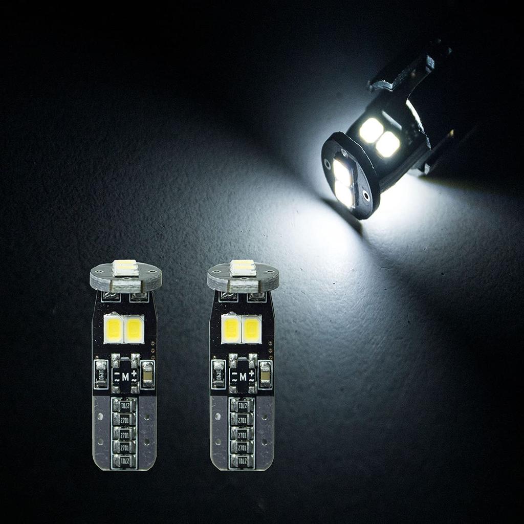 HYUGA LED Light T10 /194/168 6 Chip Map Lamp/Dome Lamp/License Light/Courtesy Lamp/Cargo Light/Luggage Lamp 2835 6SMD White 10pcs