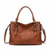 Elegant Retro European American Women's Large Capacity Shoulder and Crossbody Tote Bag