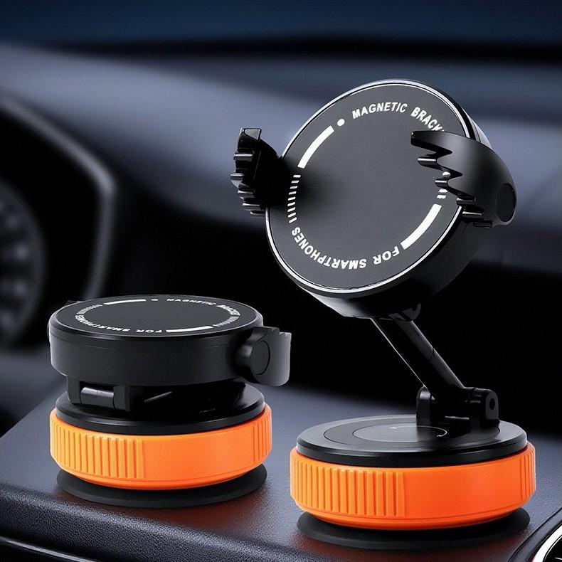 Magnetic Suction Cup Car Phone Holder with Strong Grip for Universal Use
