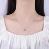 Smart Necklace Female Niche Design 1 Carat Imitation Moissanite Pendant Collarbone Chain
