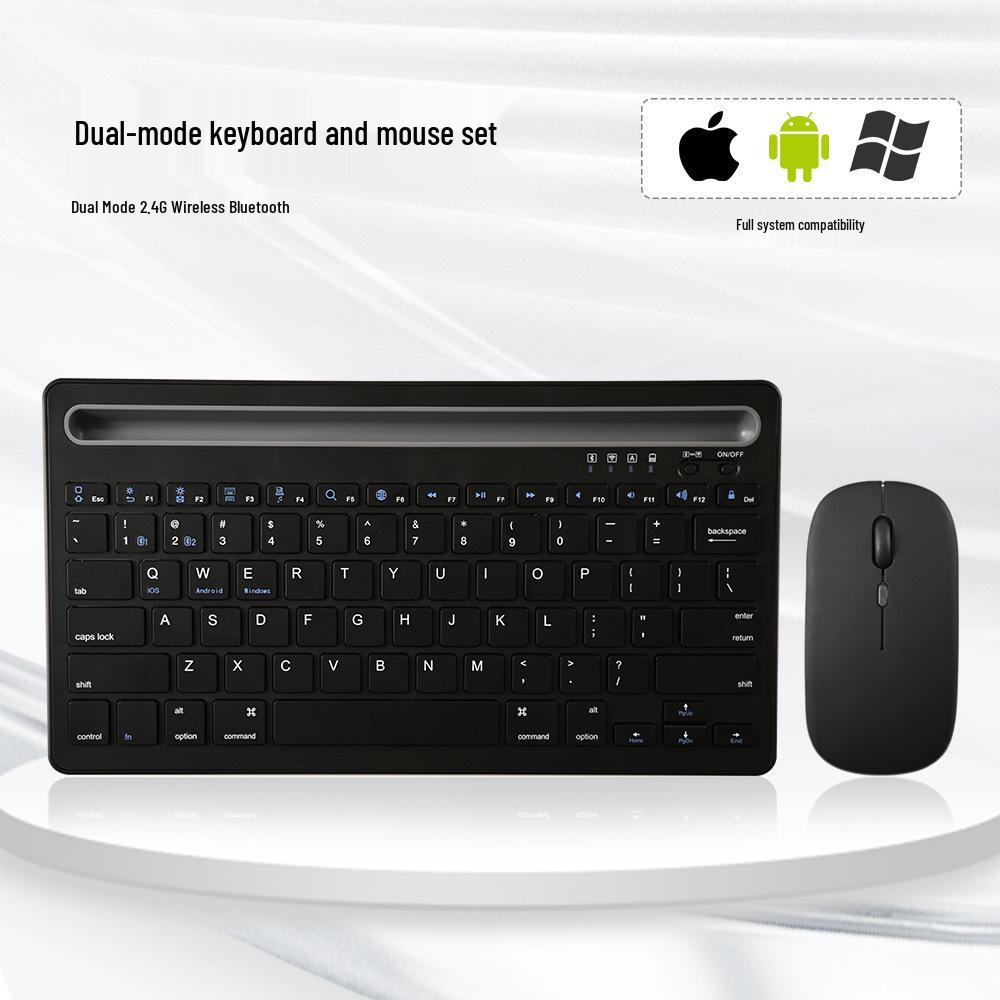 

Dual-Mode 2.4G/Bluetooth Rechargeable Keyboard with Card Slot for Mobile Phones and Computers