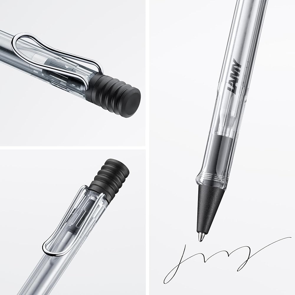 LAMY (Ramy) Safari Vista (Vista) Ballpoint Pen - Ergonomic Grip Line Width M - Comfortable for Lo...