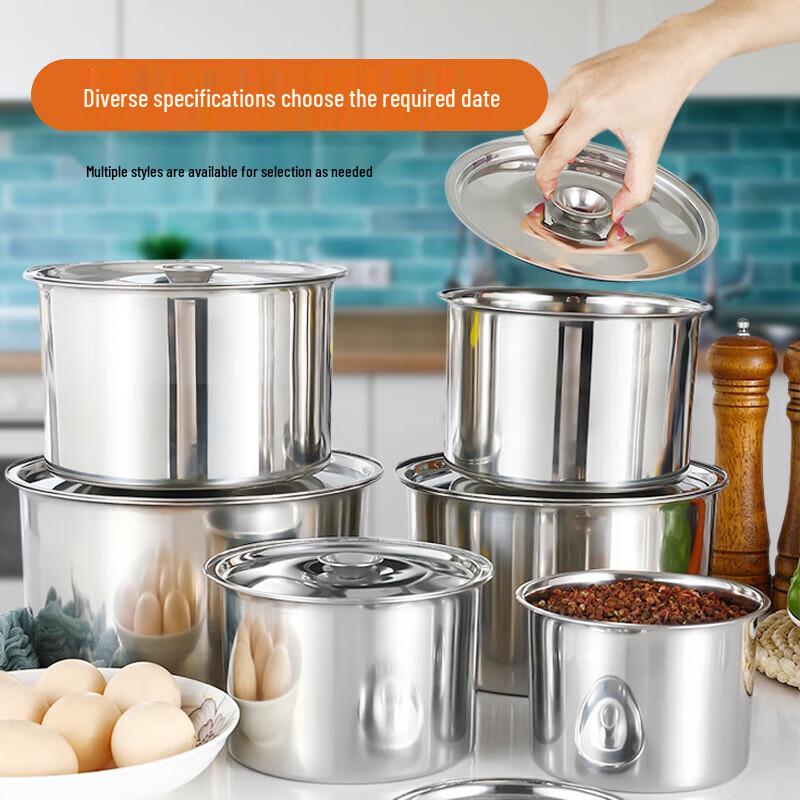 Mehrzweckschale aus Edelstahl mit Deckel