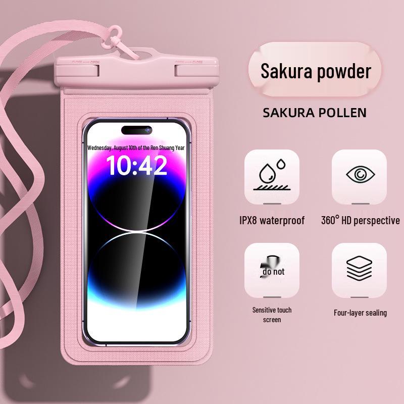 Waterproof Double Airbag Diving Phone Case with Touchscreen for Swimming