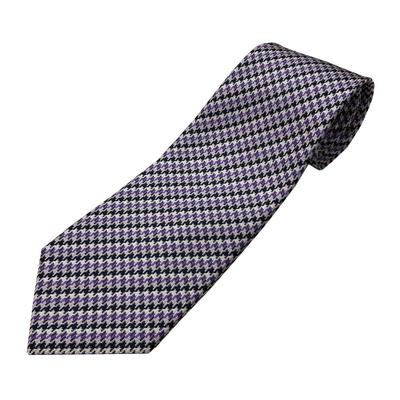 Kravata Nishijin Ori Vzor psí stopy Hedvábí Fialová Business Casual Den Dárek Vyrobeno v Japonsku [OnCoM] Pánská Otcův thsu2002-003
