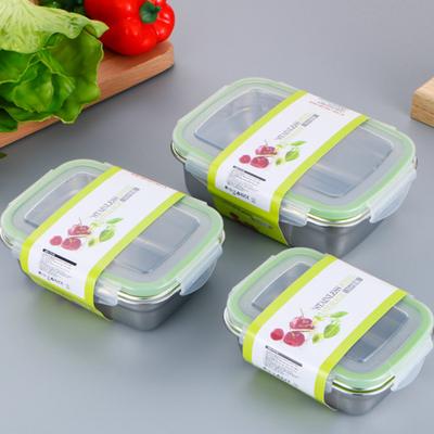 Contenitore per alimenti in acciaio inossidabile per picnic Bento da 350/550/850/1800 ml
