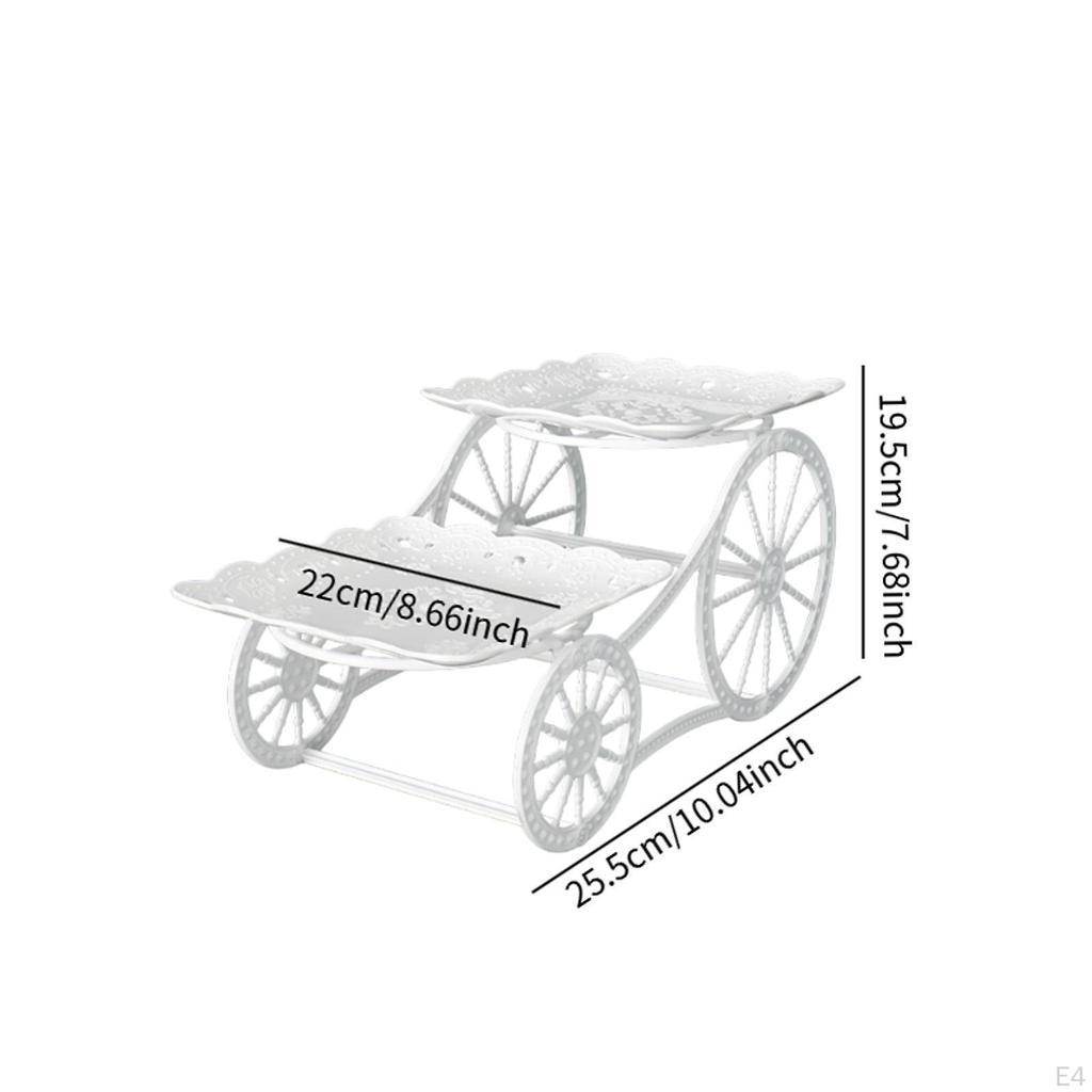 2 schicht Obst Platte Halter Tier Tablett Snack Candy Display Dessert Cupcake Stehen für Wohnzimmer