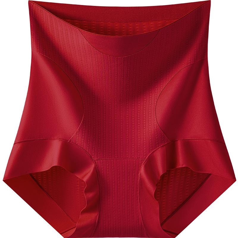 Ladies Spring and Autumn Micro Pressure Belly Shaping No Trace Comfortable High Waist Hip Briefs