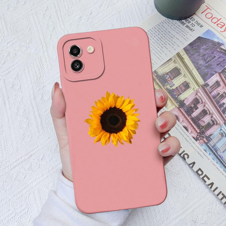 Case For Samsung A03 Core A03S Painted Soft Liquid Silicone Fashion Back Cover For Samsung Galaxy A 03 A03Core A03 S Funda Coque