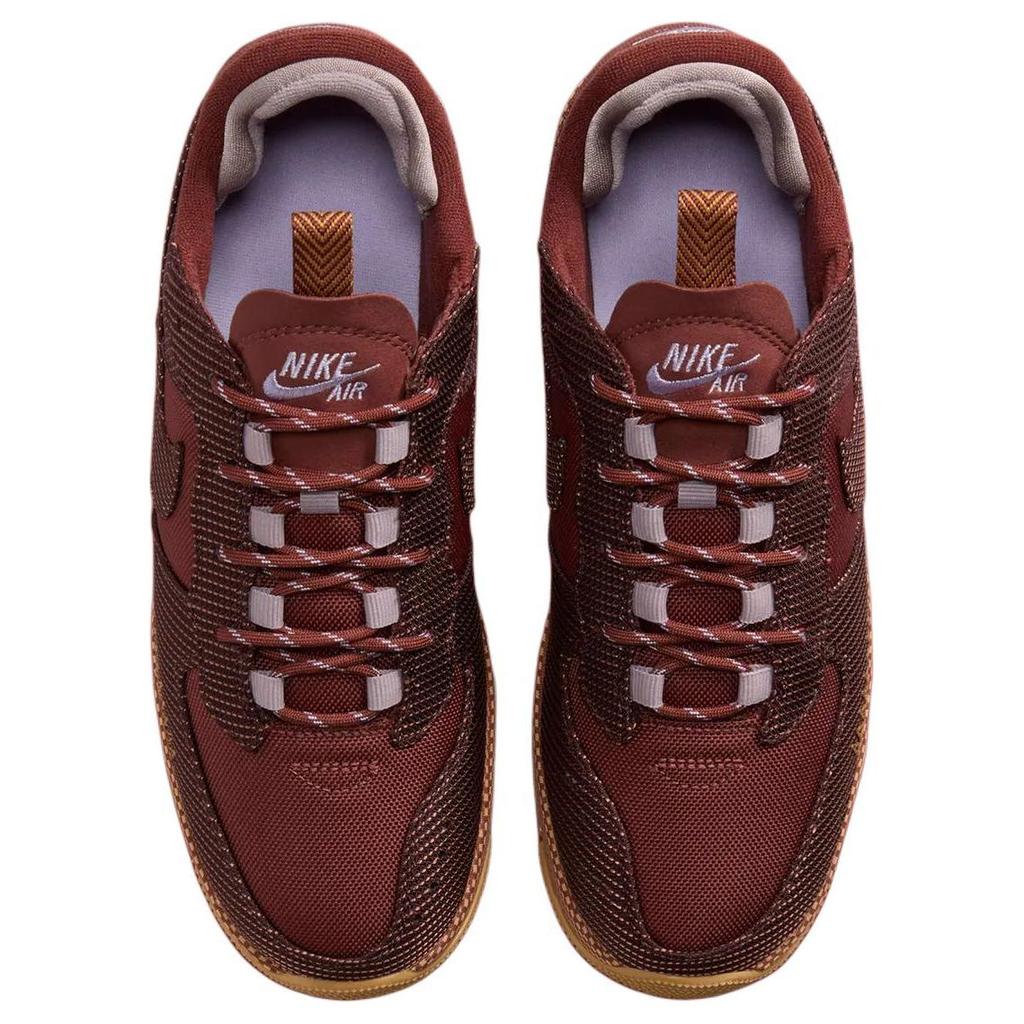 Nike Air Force 1 Wild Dark Pony Dámské tenisky Hnědá Světle fialová-Ruda Lněná FB2348-202